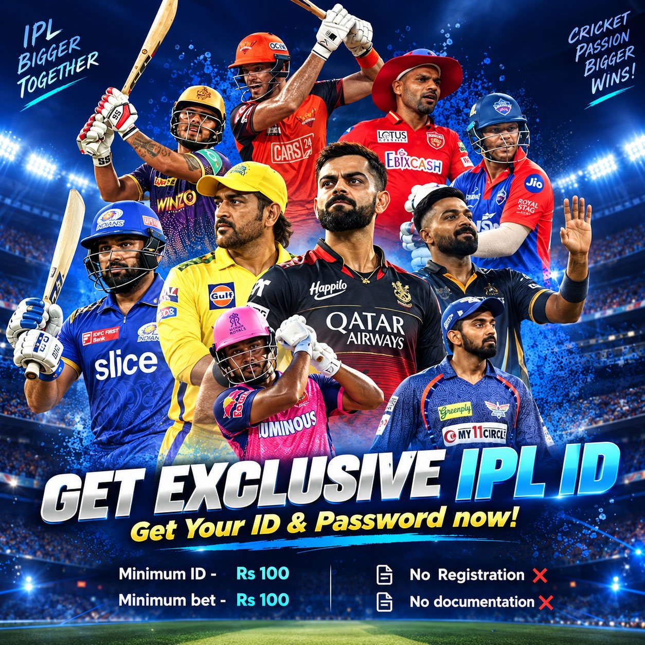 Follow Your Favourite IPL Teams